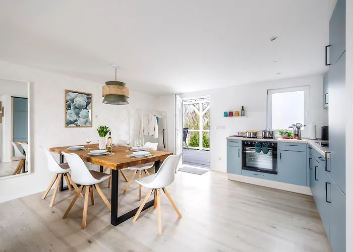 Modernes Sonnendeck 70 Qm I Strandnah I Terrasse I 2 Schlafzimmer I Naehe Werbellinsee 度假居